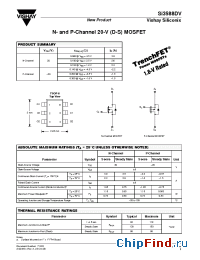 Datasheet SI3588DV manufacturer Vishay