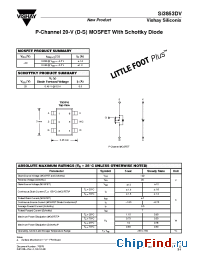 Datasheet Si3853DV manufacturer Vishay