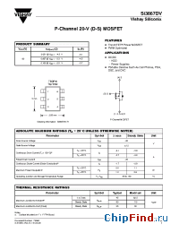 Datasheet SI3867DV manufacturer Vishay