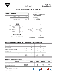 Datasheet SI3973DV-T1-E3 manufacturer Vishay