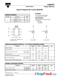 Datasheet SI3983DV manufacturer Vishay