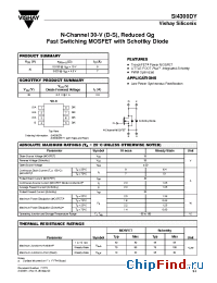 Datasheet SI4300DY-TI manufacturer Vishay