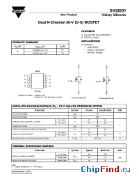 Datasheet SI4330DY manufacturer Vishay