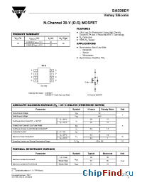 Datasheet SI4336DY manufacturer Vishay