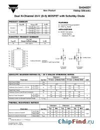 Datasheet SI4340DY-T1 manufacturer Vishay