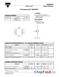 Datasheet SI4356DY manufacturer Vishay