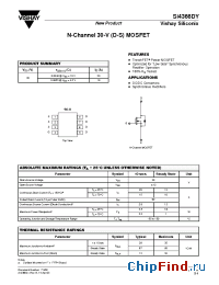 Datasheet SI4366DY manufacturer Vishay