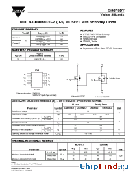 Datasheet SI4376DY manufacturer Vishay