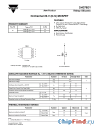 Datasheet Si4378DY-T1-E3 manufacturer Vishay