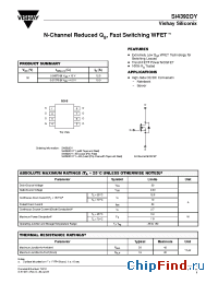 Datasheet SI4392DY-E3 manufacturer Vishay