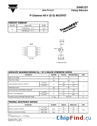 Datasheet SI4401DY manufacturer Vishay