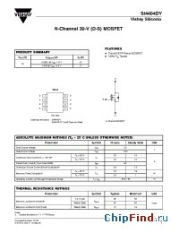 Datasheet SI4404DY manufacturer Vishay