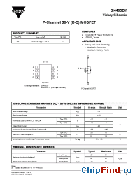 Datasheet SI4405DY manufacturer Vishay