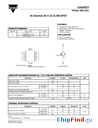 Datasheet Si4406DY-T1 manufacturer Vishay