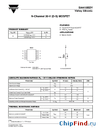 Datasheet SI4410BDY-T1 manufacturer Vishay