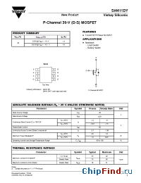 Datasheet SI4411DY manufacturer Vishay