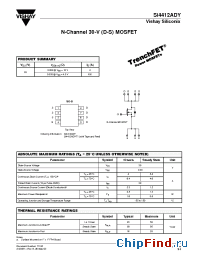 Datasheet SI4412ADY-T1 manufacturer Vishay