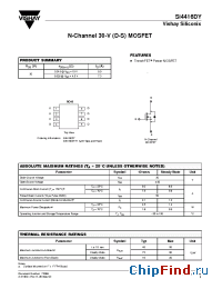 Datasheet SI4416DY manufacturer Vishay