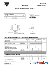 Datasheet Si4418DY-E3 manufacturer Vishay