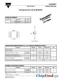 Datasheet SI4426DY manufacturer Vishay