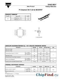 Datasheet SI4431BDY manufacturer Vishay