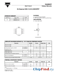 Datasheet SI4464DY manufacturer Vishay