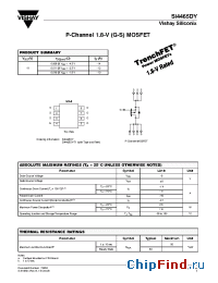 Datasheet SI4465DY manufacturer Vishay