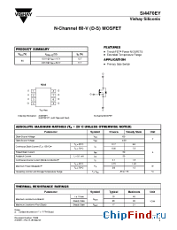 Datasheet SI4470EY manufacturer Vishay