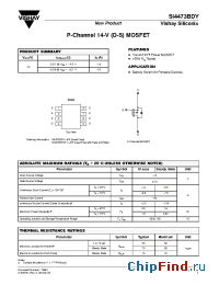 Datasheet SI4473BDY-E3 manufacturer Vishay