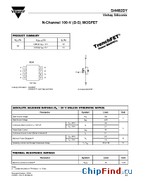 Datasheet SI4482DY manufacturer Vishay