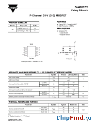 Datasheet SI4483EDY manufacturer Vishay