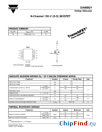 Datasheet SI4488DY manufacturer Vishay