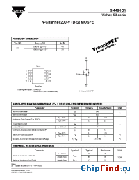 Datasheet SI4490DY manufacturer Vishay