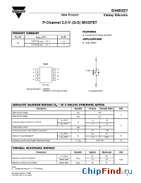 Datasheet SI4493DY manufacturer Vishay