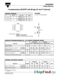 Datasheet SI4500BDY manufacturer Vishay