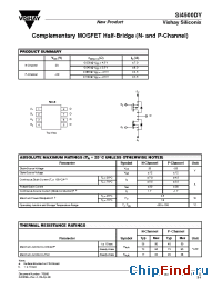 Datasheet SI4500DY manufacturer Vishay