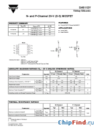 Datasheet Si4511DY-E3 manufacturer Vishay