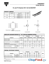 Datasheet SI4539ADY manufacturer Vishay