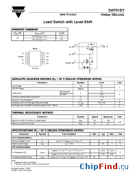 Datasheet SI4701DY manufacturer Vishay