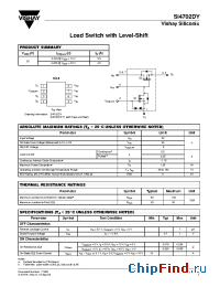 Datasheet SI4702DY-T1 manufacturer Vishay