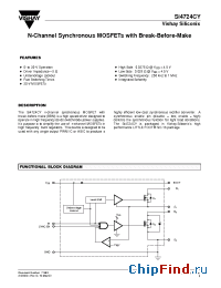 Datasheet SI4724CY manufacturer Vishay