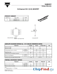 Datasheet SI4802DY manufacturer Vishay