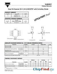 Datasheet SI4808DY manufacturer Vishay