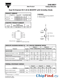 Datasheet Si4816BDY manufacturer Vishay