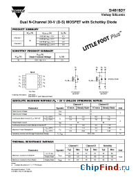 Datasheet Si4818DY manufacturer Vishay