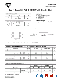 Datasheet Si4830ADY manufacturer Vishay