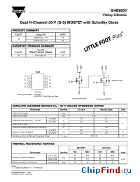 Datasheet SI4830DY manufacturer Vishay