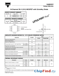 Datasheet SI4832DY-T1 manufacturer Vishay