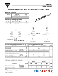 Datasheet Si4834DY-T1 manufacturer Vishay