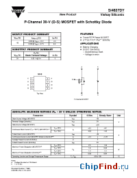 Datasheet SI4837DY manufacturer Vishay